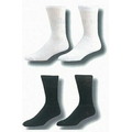 White Diabetic Welt or Non-Welt Crew Socks (10-13 Large)